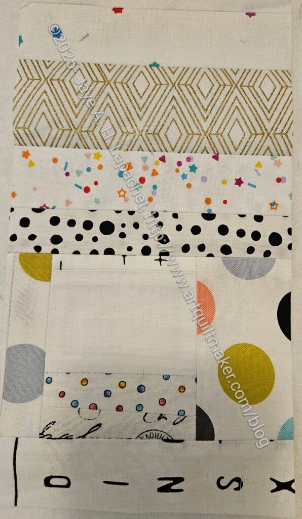White strip donation block #75