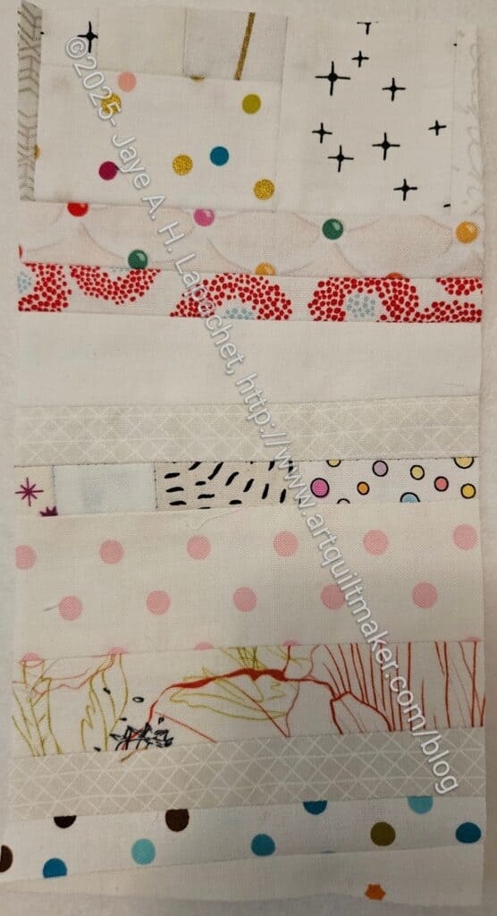 White strip donation block #73