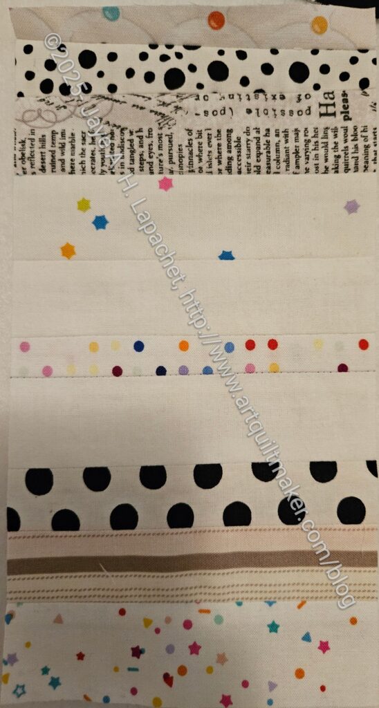 White strip donation block #78