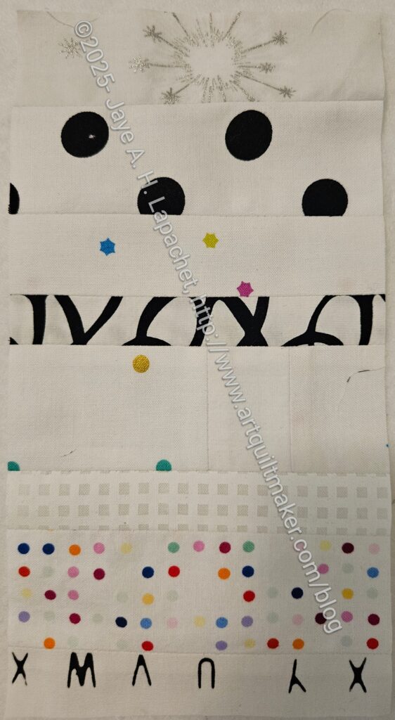 White strip donation block #86