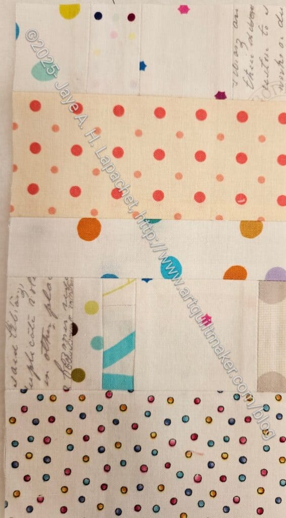 White strip donation block #100