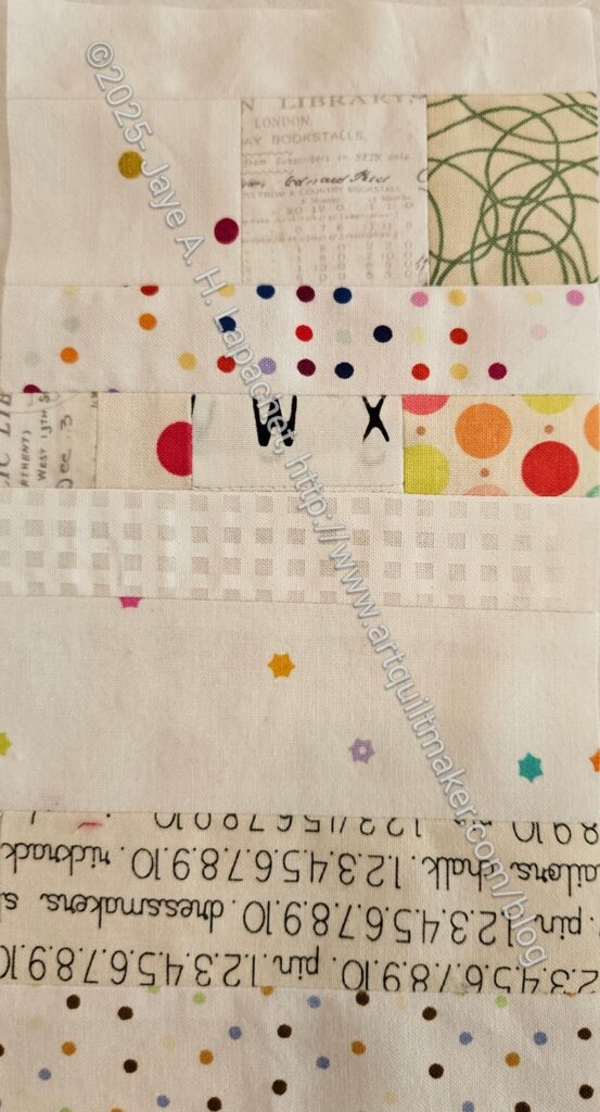 White strip donation block #96