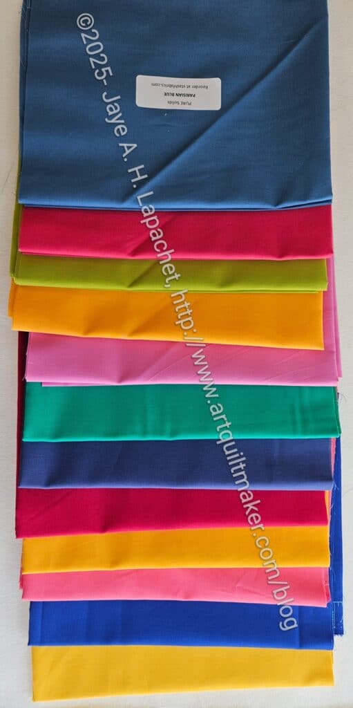 Stash Fabrics solids - Oct 2025