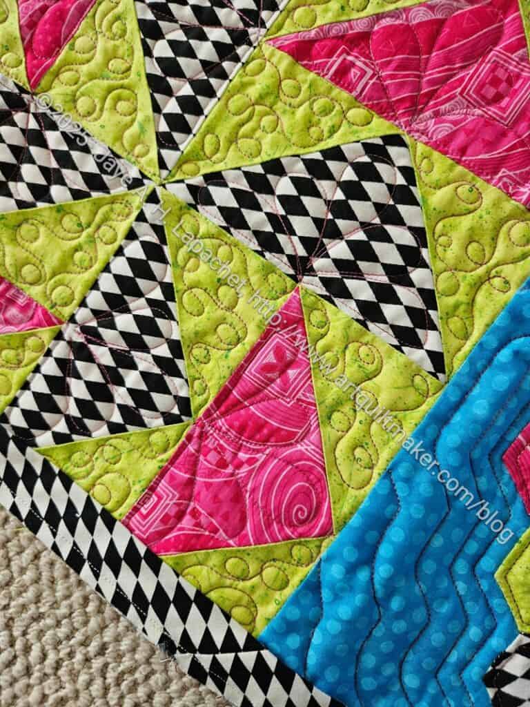 Handbag Sampler - quilting detail