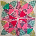 Country Revival/Sad Quilt flower motif with leaves v.6
