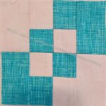 Blue Grid Four Patch Fun