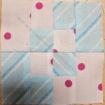 Blue diagonal Four Patch Fun