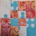 Orange batik 4 Patch Fun