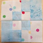 Light blue batik 4 Patch Fun