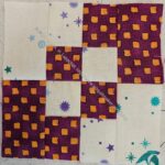 Red-Violet Checkerboard Four Patch Fun