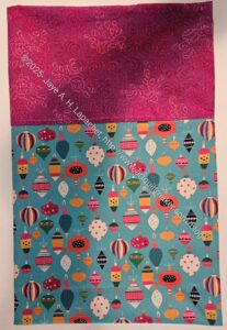 Michaela's Christmas pillowcase