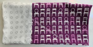 Tufted Tweets pillowcase- repaired (chairs)