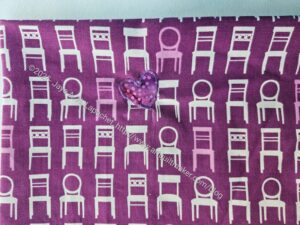 Tufted Tweets (chair) pillowcase -heart