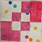 Pink tone-on-tone Four Patch Fun