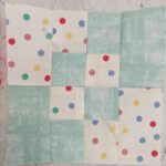 Light blue tone-on-tone Four Patch Fun