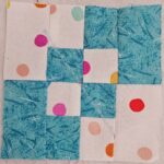 Blue tone-on-tone Four Patch Fun