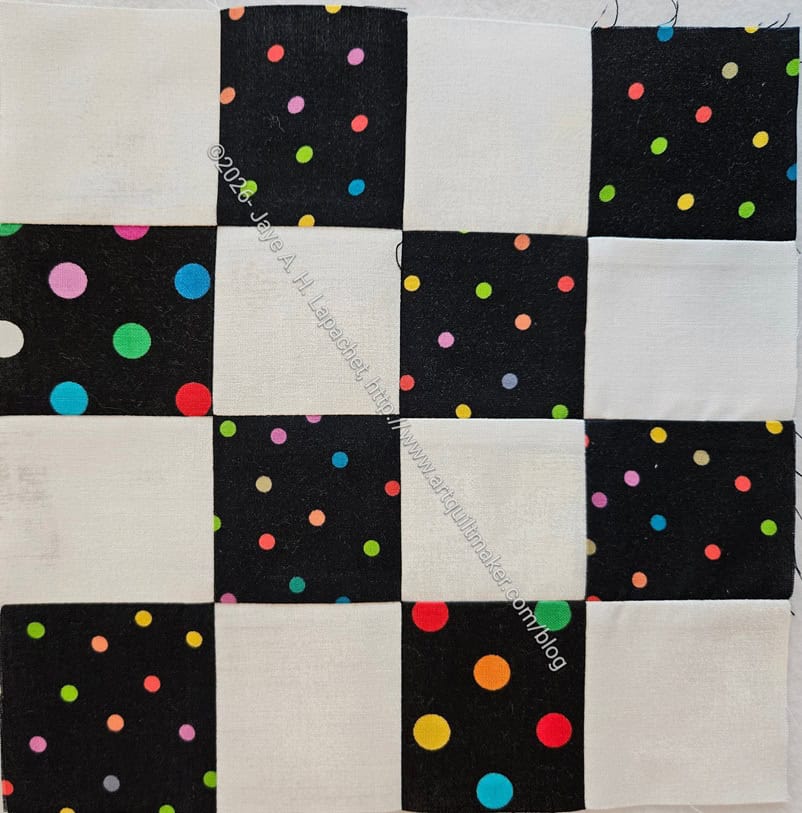 Black dot donation block