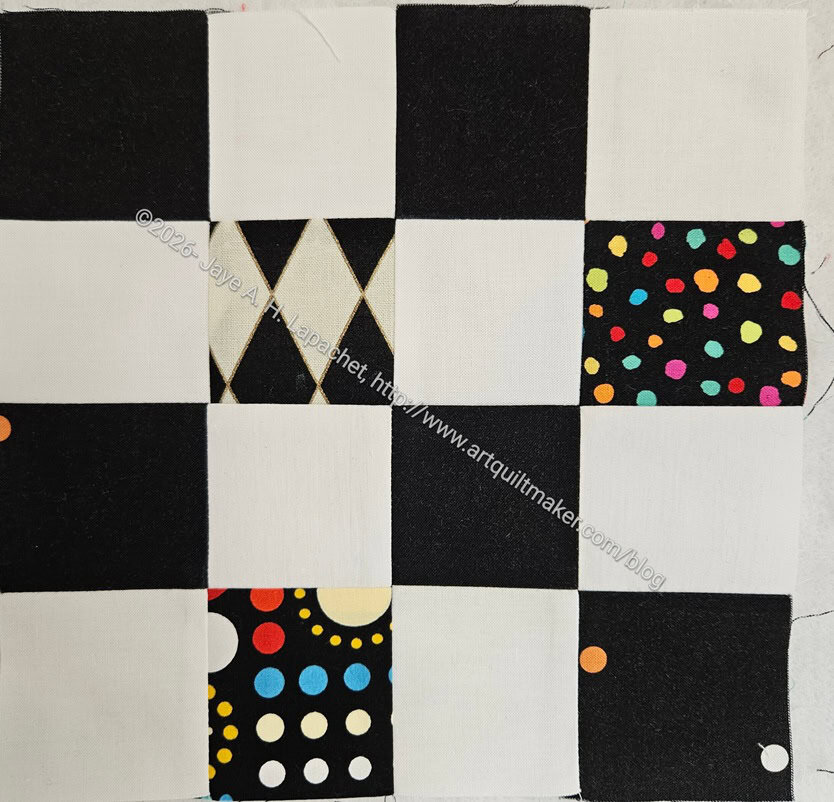 Black & some white donation block