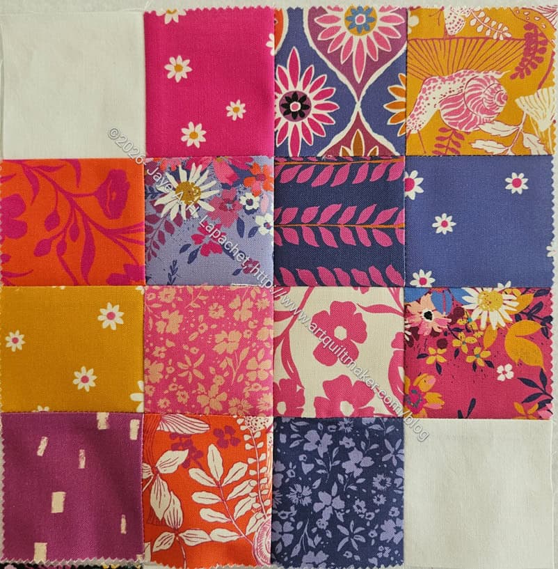 Diagonal 16 Patch block