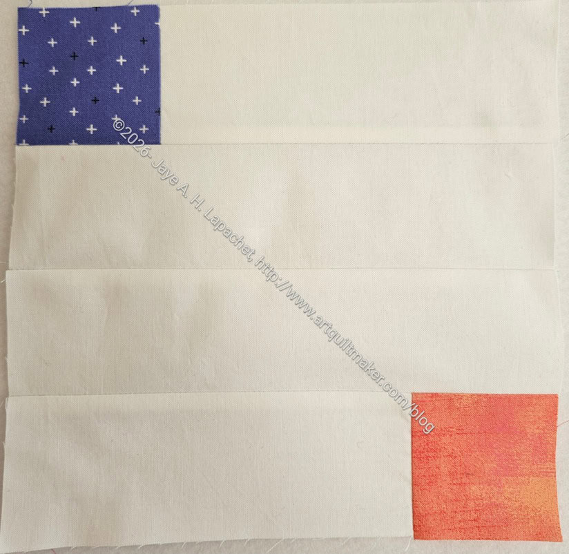 Diagonal 16 Patch block