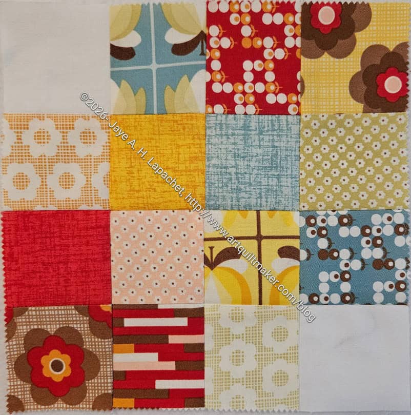 Diagonal 16 Patch block