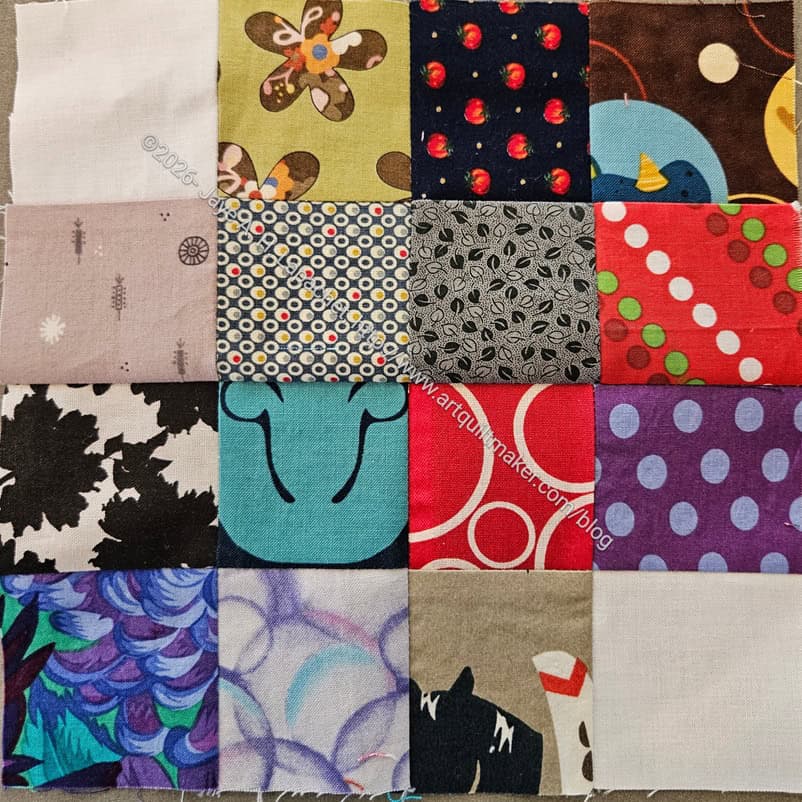 Diagonal 16 Patch block