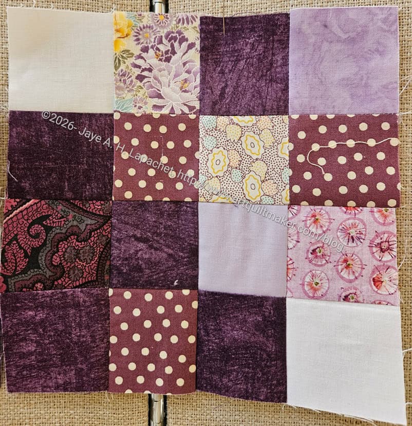 Diagonal 16 Patch block