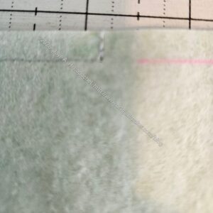 Sew a 90 degree angle to edge