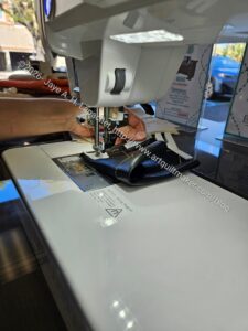 Sewing pleather on the Elna 792 Pro