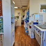 Coastside Quilts - hallway to Dana's longarm