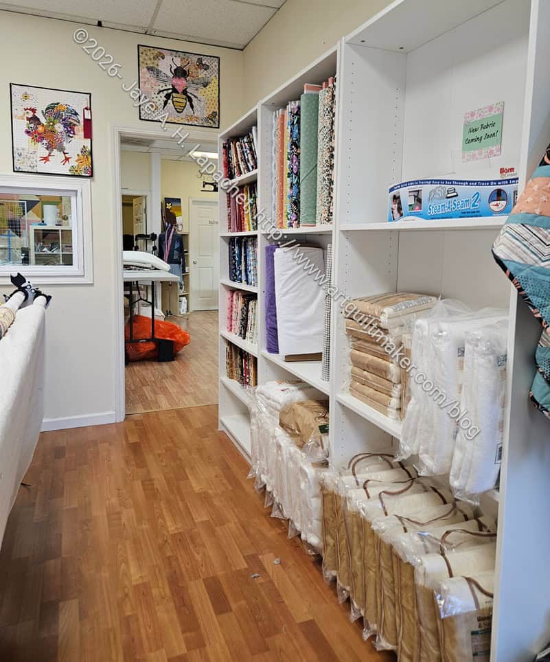 Coastside Quilts - hallway by Dana's longarm