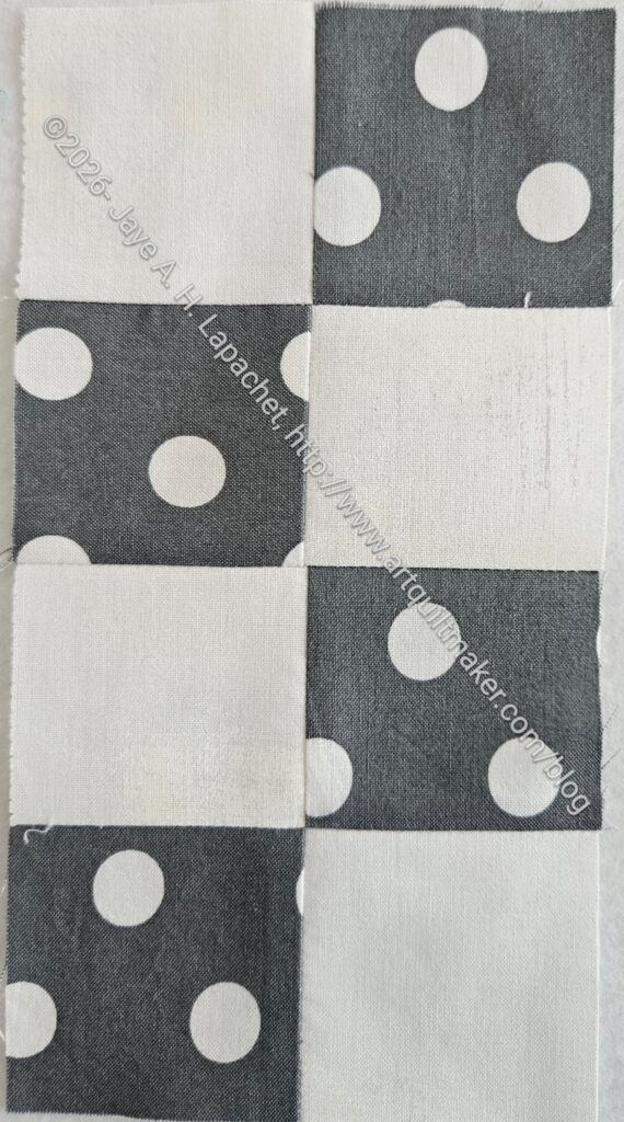 Grey dot half 16 Patch