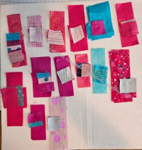 1-2-3 Mosaic blocks organized