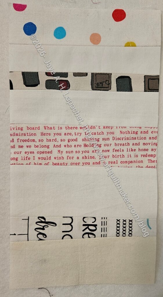 White Strip donation block #113