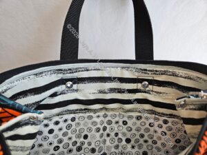 Kit Supply Tote - side pleat riveted