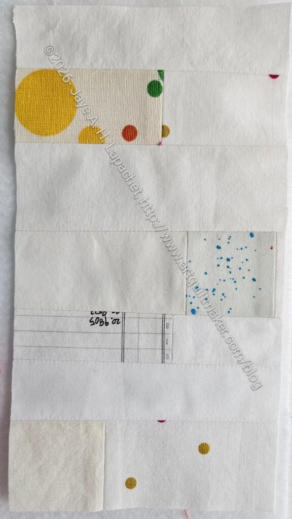 White Strip Donation block #123