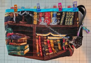 Book pouch in progress
