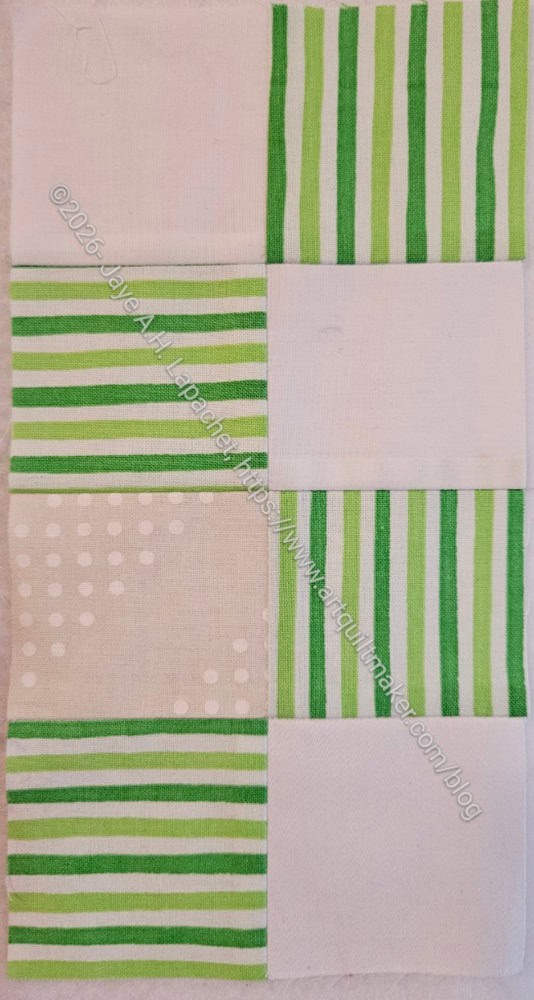 Green stripe donation block