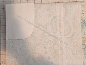 Place handle template on left
