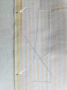 Mark edge sewing lines