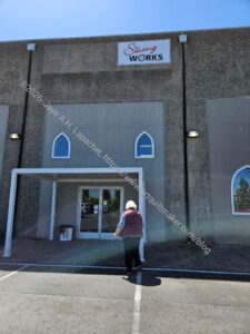 Stitched entrance