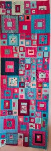 1-2-3 Mosaic table runner top
