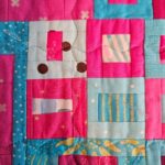 1-2-3 Mosaic table runner quilted