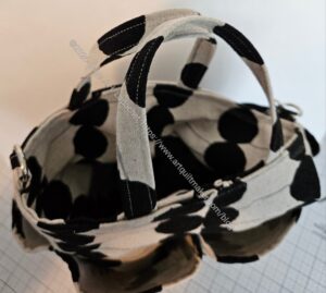 Round Bottom Bucket Bag- top