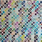 Cool Four Patch Fun- ready for quilting