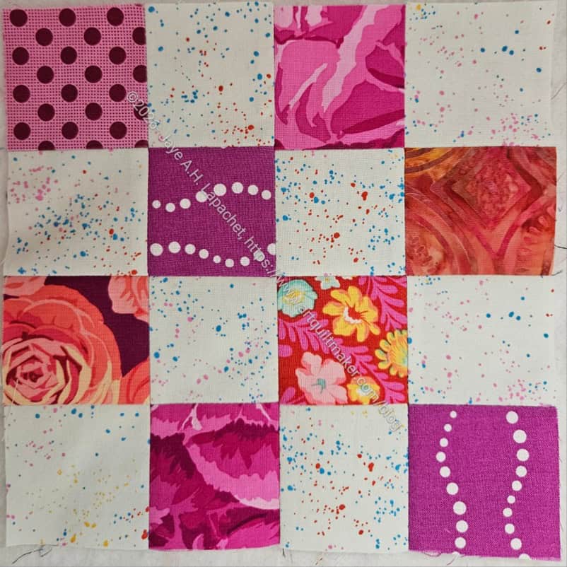 Pink & Speckle #4 donation block