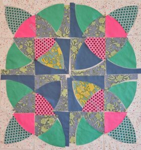 Flower Block #4 cut