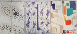 3 finished zipper tabs
