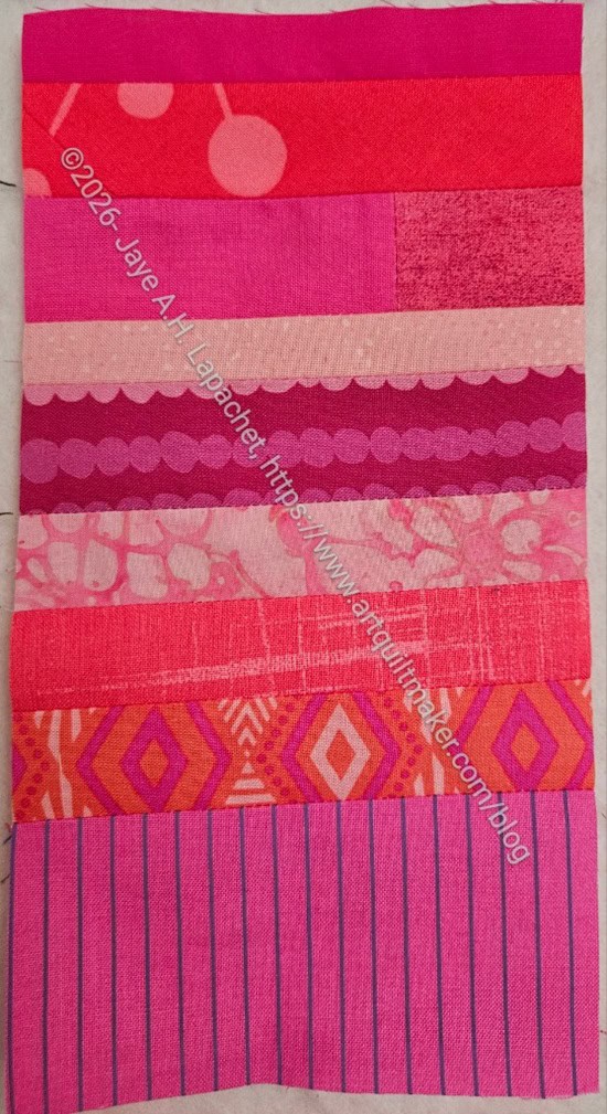 Pink color strip #63