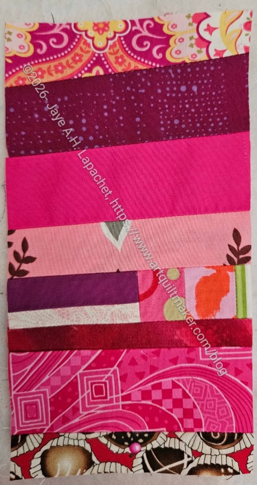 Pink color strip #76